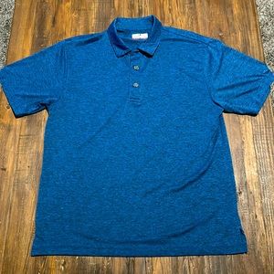 Men’s Grand Slam Polo. Blue, size medium, moisture wicking material.